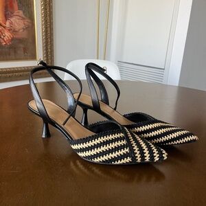 Nine West Woven Kitten Heels